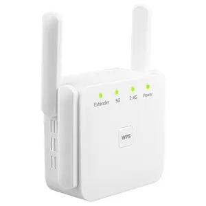 Extensor de preço de fábrica, 2.4ghz & 5.8ghz wifi repetidor 1200mbps wifi impulsionador 802.11ac para roteador wi-fi