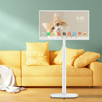 Android 11 Écran tactile 64 Go 32 pouces Moniteur de télévision portable pour lecteur vidéo de jeu de fitness et de yoga