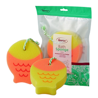 Éponge de bain à haute mousse douce en forme d'animal mignon épurateur haute densité coloré pour le nettoyage ménager cuisine et bain