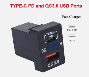 Double port USB QC3.0, port de charge, prise de chargeur de voiture, adaptateur d'alimentation, prise de charge pour <span class=keywords><strong>Toyota</strong></span> Corolla Camry RAV4 Cruiser - Product Image 3