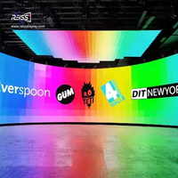 Fond de scène géant d'écran d'affichage à LED intérieur/extérieur d'épissage sans couture pour mur vidéo de location de scène