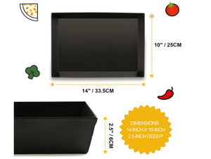 Molde para <span class=keywords><strong>Pizza</strong></span> Antiadherente de PTFE, Forma Rectangular, Corteza Crujiente, Plato Profundo para <span class=keywords><strong>Pizza</strong></span> Estilo <span class=keywords><strong>Detroit</strong></span> - Product Image 5