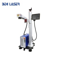 Vente flash Imprimante laser haute vitesse CNC 20w Clefine Dynamic 30w Machine de marquage laser à fibre volante en ligne pour tuyaux en plastique PVC