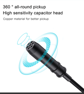 อลูมิเนียมMiniแบบพกพาClip-On Professional Podcast Lavalierคอนเดนเซอร์ไมโครโฟนไมโครโฟนสำหรับกล้องโทรศัพท์มือถือ - Product Image 5