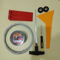 Kit d'outils de démontage de pare-brise facile à utiliser, outils de réparation de vitres automobiles avec fil