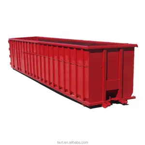 Roll-Off Bins for Transport Scrap Hook Lift Bins for Recycling Part of Dumpster Truck Waste Treatment Machinery