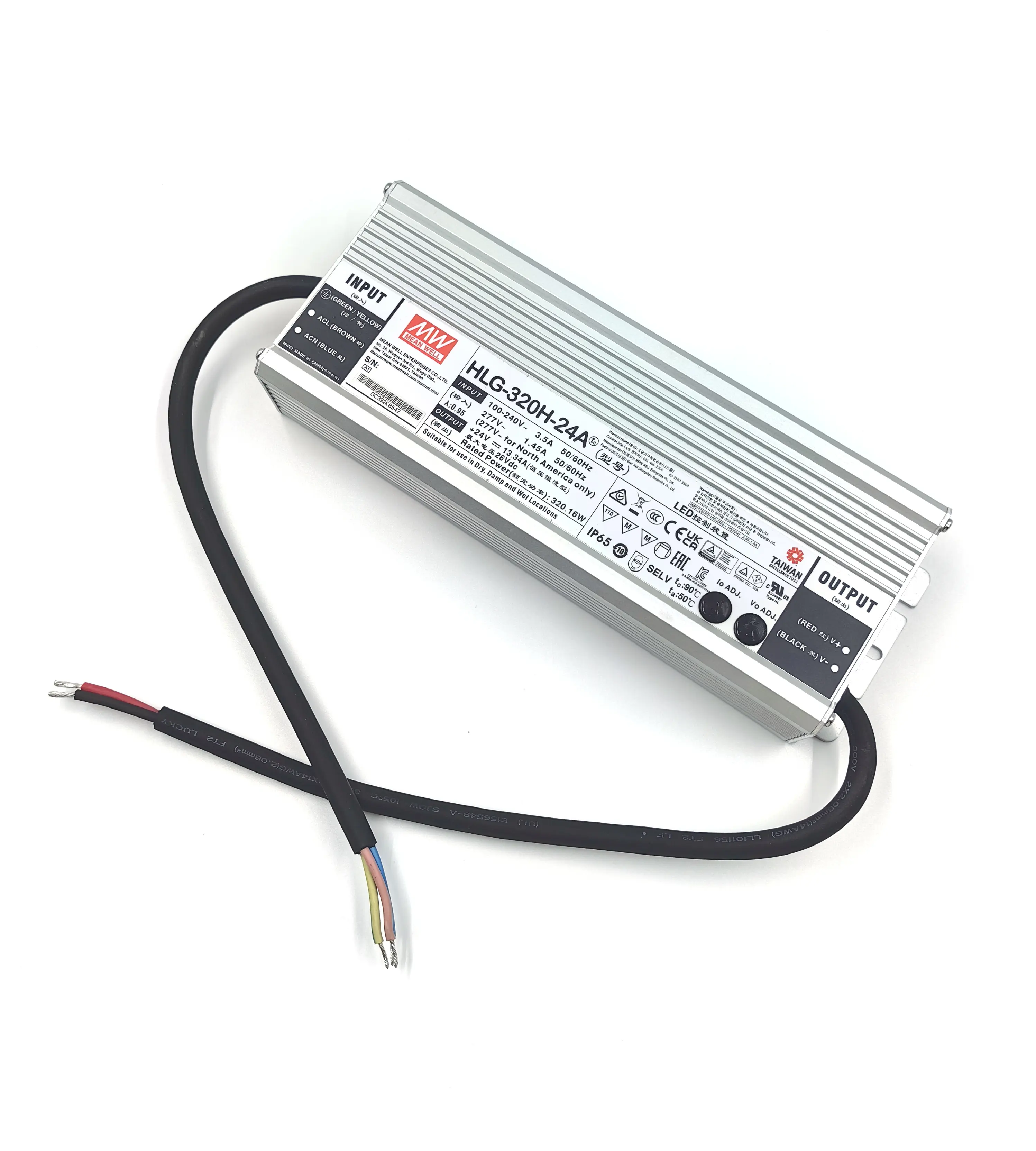 MeanWell HLG-40H-12A/スイッチングライトドライバー80W240W320W480W防水電源12V24VLEDフラッド照明ドライバー