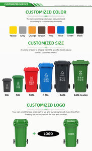 Bidone della Spazzatura in Plastica da 20 Litri con Coperchio Oscillante, Colorato, per Interni ed Esterni, Fornitore Cinese - Product Image 6