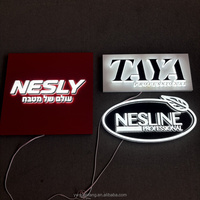 Letrero de luz de canal 3D personalizado restaurante tienda señalización Logotipo de negocios letrero Led iluminado para tienda al aire libre