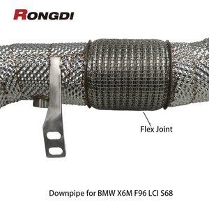 Tubo de Escape de Acero Inoxidable sin CEL, de Alto Flujo y con Catalizador para BMW X5M X6M LCI 2024 S68 4.4T - Product Image 6
