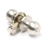 Cerraduras cilíndricas impermeables de venta directa de fábrica, cerradura de puerta redonda de acero inoxidable para privacidad