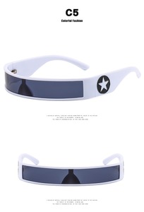 Vente chaude protection UV une pièce lunettes de soleil mode lunettes de soleil cadre petites nuances lunettes de soleil luxe y2k lunettes de soleil vint - Product Image 5