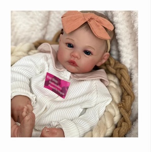 Muñeca <span class=keywords><strong>Reborn</strong></span> de 49 cm, Tamaño Bebé, con Acabado Pintado, Realista, Suave al Tacto, <span class=keywords><strong>Arte</strong></span> de Piel 3D, Camina - Product Image 1