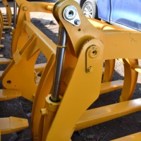 Fourche jaune bois saisissant Machine petit chariot élévateur patte chargeur herbe Clip Modification fourche Modification Chine
