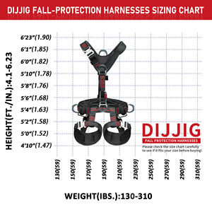 Cinto de Segurança de Cinco Pontos com Certificação CE EN361, EN358, EN813 Adequado para Escalada em Altitude Arnês de Segurança de Corpo Inteiro - Product Image 3