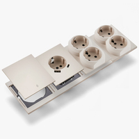 Interruptores y Enchufes de Pared WESA Ultrafinos con Botón Pulsador EU de 1/2/3 Vías con Enchufe USB Tipo C, Combinación Libre, Diseño Moderno de Lujo