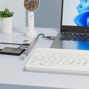 Hub Expansor de 7 Puertos Tipo C a USB 3.0 de Aluminio para MacBook, Laptop, PC, <span class=keywords><strong>Mac</strong></span> Pro, <span class=keywords><strong>Mac</strong></span> <span class=keywords><strong>Mini</strong></span>, iMac, Surface Pro - Product Image 3