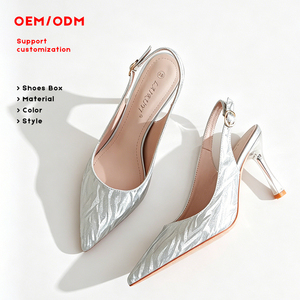 Nuovi Arrivi Estivi: <span class=keywords><strong>Tacchi</strong></span> Alti a Punta con Strisce e Paillettes Scintillanti, Stiletti Eleganti con Punta Aperta e Suola in Gomma, Sexy - Product Image 1