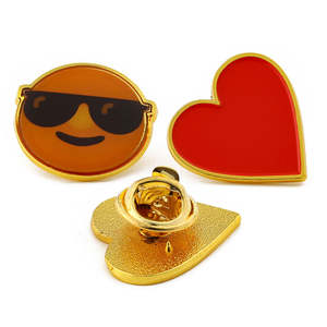 JinRuiXiang изготовленные на заказ булавки кавайное сердце Трипи брошь значок на заказ эмалированные булавки на лацкан - Product Image 2