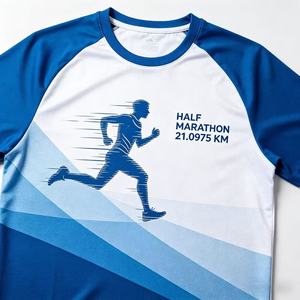 Camisetas Deportivas al por Mayor, Camisetas de Poliéster Personalizadas por Sublimación, Impresión de Camisetas Promocionales, Camisetas Blancas para Maratón y Carreras - Product Image 1