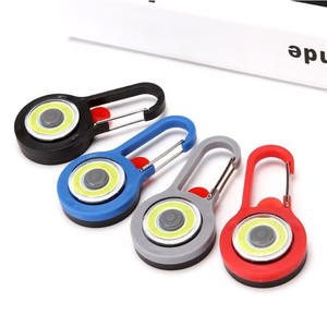 Mini Linterna LED Portátil de Llavero, Luz Blanca COB, Lámpara para Mochila de Senderismo y Camping, Alimentada por Batería, Botón de Encendido, Material ABS - Product Image 1