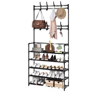 Perchero Metálico para Colgar Sobre la Puerta, 2025, Venta Caliente, Organizador de Bolsas de Fábrica, 5 Niveles, Multifuncional, Moderno, para Sala de Estar, Zapatos y Abrigos - Product Image 6