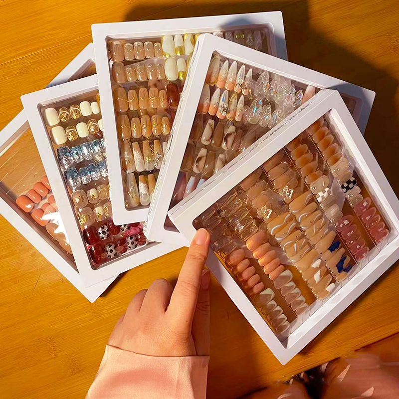 Пресс на гвозди со стразами, оптовый поставщик, частная этикетка, пресс на гвозди, упаковочная коробка