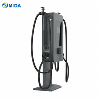 Chargeur mural double pistolet pour véhicules électriques DC 30KW 60KW 80KW CHAdeMO CCS1 CCS2 GB T AC380V pour parking