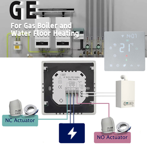 <span class=keywords><strong>Termostato</strong></span> WiFi Bianco e Nero <span class=keywords><strong>per</strong></span> <span class=keywords><strong>Riscaldamento</strong></span> a Pavimento con App Tuya Smart Life - Product Image 6