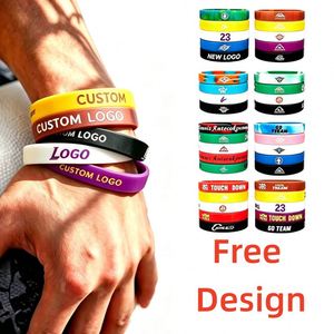 Wholesale Custom Logo Rubber <b>Silicone</b> Sport Rubber <b>Silicone</b> Embossed Wristband <b>Mens</b> Wrist <b>Band</b> Bracelet <b>for</b> Party - Product Image 1