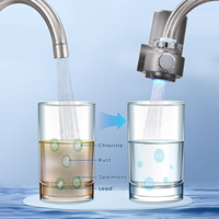 Robinet de cuisine avec filtre et purificateur d'eau potable, cartouche filtrante au charbon actif, débit de 2 L/min pour utilisation en extérieur