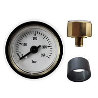 28mm Diameter 350bar Mini air High Pressure Gauge Manometer