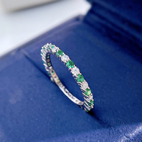 Cincin Kawin Eternity Berlapis Rhodium Perak 925 Sevena, Laris Manis Grosir