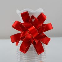 Ruban en Soie Personnalisé de Luxe pour Mariage, Écologique, Durable, Multicolore, Tressé, Bord Doré, Solide, pour Latte Art, Logo Personnalisé, Vente Directe Usine