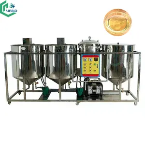 Small scale palm oil groundnut oil plant crude peanut oil refining machinery