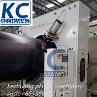 Línea de producción de tuberías de suministro de agua de HDPE PE de alta precisión, máquina de extrusión para la producción de tuberías de alta velocidad