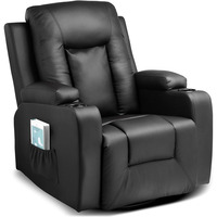 Canapé fonctionnel personnalisé pour salon, fauteuil inclinable électrique en cuir extensible avec fonction pivotante et bascule