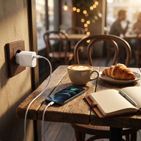 Chargeur rapide PD 20W, chargeur mural à un seul port USB C, adaptateur secteur compact pour smartphones, tablettes, écouteurs
