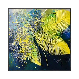 Impresión de lienzo verde sin marco planta verde <span class=keywords><strong>comedor</strong></span> pintura pared arte textura <span class=keywords><strong>para</strong></span> decoración del hogar sala de estar de lujo - Product Image 3