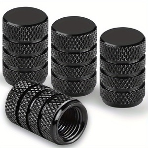 Aluminum Alloy Knurled Valve Caps 16mm American Mouth For Bicycle Car Tire Dust Protection - Product Image 5