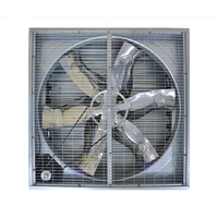 MX-P1220 1220x1220x450mm Ventilateur extracteur industriel automatique à volet coulissant pour atelier, entrepôt et poulailler