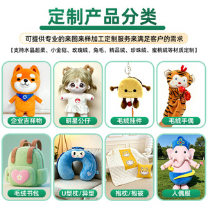 Jinling <b>Toys</b> Custom <b>Plush</b> <b>Toys</b> Cartoon Mascot Dolls Short <b>Plush</b> Corporate IP Promotion - Product Image 4