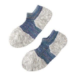 Men's Ethnic Style Boat Socks Pure Cotton Color Blocked Sweat Absorbent Invisible Loose Cuff Seamless Knit Casual Socks - Product Image 5