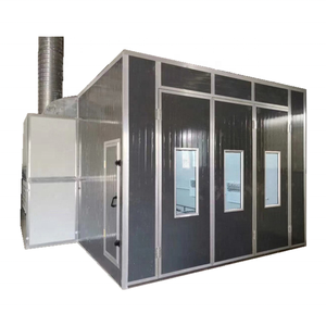 Cabine de pulvérisation de peinture pour voiture avec brûleur diesel et gaz ou système de chauffage électrique. - Product Image 1