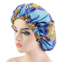 Bonnet de sommeil en satin extra large personnalisé, marque privée, avec cordon de serrage, chapeau de nuit réglable, turban pour cheveux, vente en gros