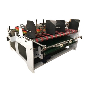 Encoladora tipo prensado, encoladora de cajas corrugadas semiautomática/máquina encoladora plegable de cajas de cartón - Product Image 1