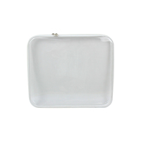 Étui à fermeture éclair de rangement carré en PVC Transparent étui latéral rigide en plastique EVA transparent pour crayon sacs et étuis à usage spécial