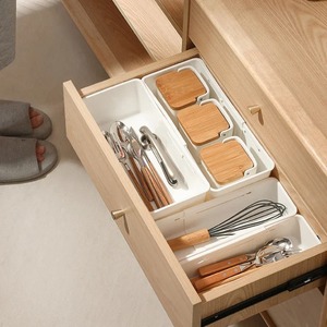 Home Pull-out <b>Storage</b> Box <b>Drawer</b> Telescopic Organizing Box Cosmetics <b>Plastic</b> Bedroom Study Partition Telescopic Box - Product Image 4