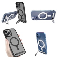 Casing Magnetik Pelindung dengan Stand untuk iPhone 15 14 13 12 Plus 11 16 Pro Max 17 Air, Aksesoris Elektronik Grosir