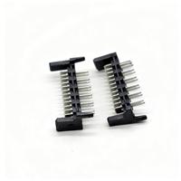 Connecteur IDC carte-à-carte en alliage de cuivre noir 12 broches 3A 250V – Type fiche droite pour assemblage de circuits imprimés, prise en charge OEM/ODM, MOQ